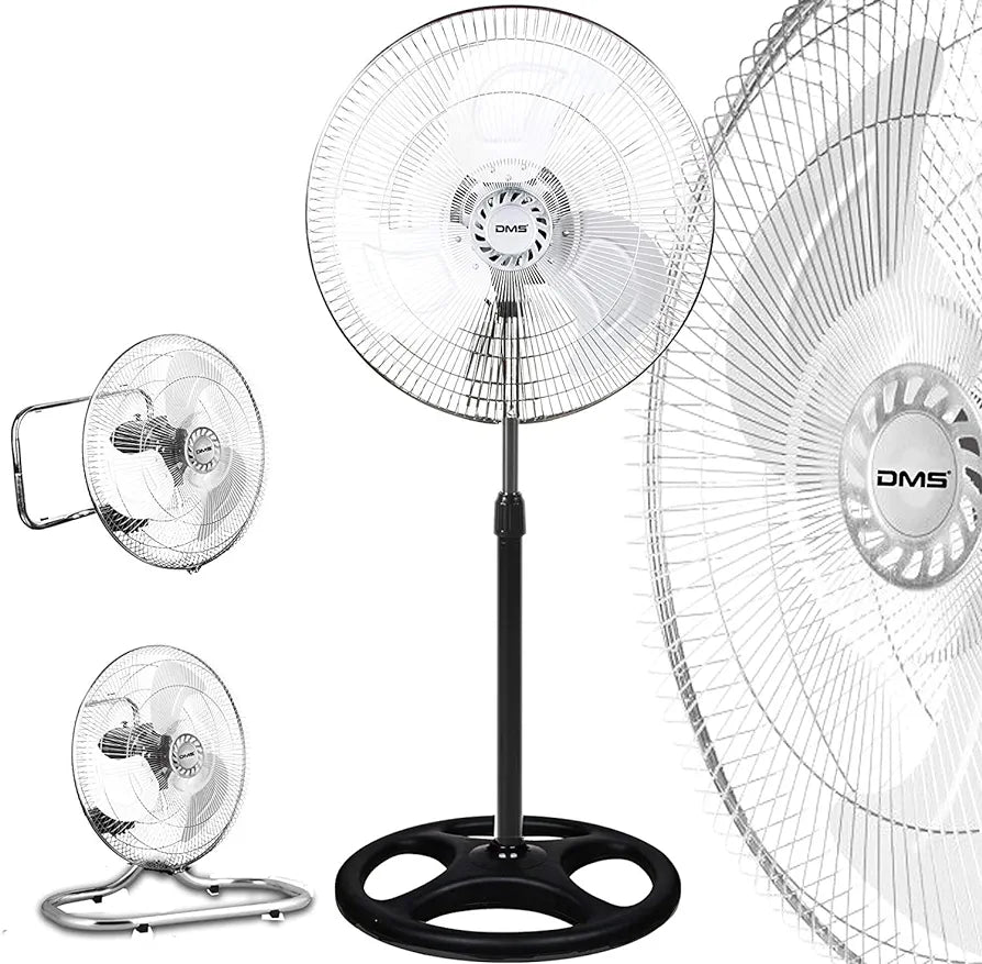 DMS® 3 in 1 Ventilator Standventilator Bodenventilator Wandventilator Ø 45 cm