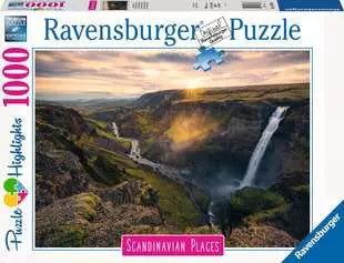 Puzzle 1000 Teile - Haifoss auf Island